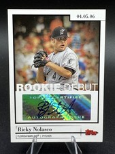2006 Topps Certified Ricky Nolasco #DA-RN signed autograph