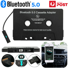 Bluetooth Cassette Tape Adapter Universal Car Audio MP3 Stereo Converter USB AU
