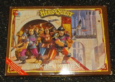 Hero Quest Erweiterung GEGEN DIE OGRE HORDEN von *MB* vollständig & UNBESPIELT!