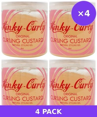 Kinky Curly Curl Custard Gel, 8 oz (983170) - 4 PACK