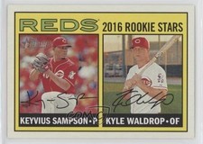 2016 Heritage Rookie Stars Gum Damage Back Kyle Waldrop Keyvius Sampson #164 0t2