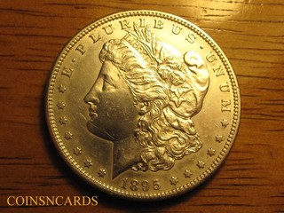 1895 S $1 Morgan Silver Dollar Lustrous Blast White Uncirculated Monster Scarce!