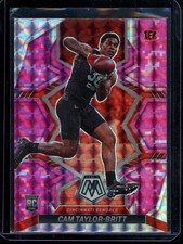 2022 Panini Mosaic Cam Taylor-Britt Mosaic Camo Pink RC Cincinnati Bengals #393