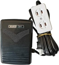 Sewing Machine Foot Control Pedal with Cord 110/120V , Light  Motor Block ...