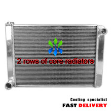 Fabricated Universal Aluminum Racing Radiator For Fordmopar 2-rows 19x27x3 Fabricated Universal Aluminum Racing Radiator For Fordmopar 2-rows 19x27x3