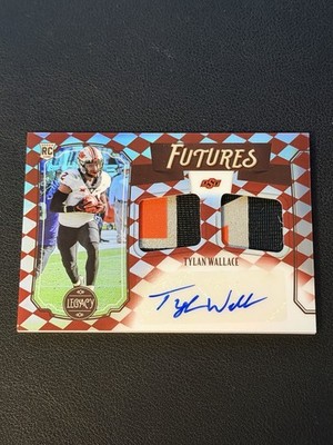 2021 Panini Legacy Futures Dual Patch Auto Tylan Wallace #FD-TW Ruby /100 RPA RC
