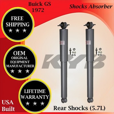 KYB OEM Rear Shocks For 1972 Buick GS Lifetime Warranty