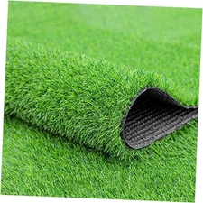  Green Artificial Grass Rug Grass Carpet Rug 3.2' x 6.5', Realistic Fake Grass 