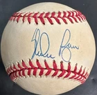 Nolan Ryan Autographed Bobby Brown American League Baseball BAS HOF