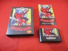 Spider-Man (Sega Genesis, 1991) COMPLETE w/ Box manual game WORKS! #Y
