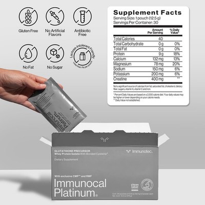is glutathione good for kidney stones Immunocal Platinum Glutathione Precursor – Whey Protein Isolate,  Anti-Aging,