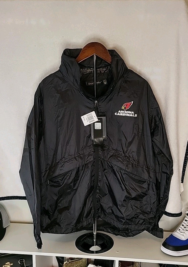 dunbrooke Arizona Cardinals Wind Breaker Mens Small New With Tags