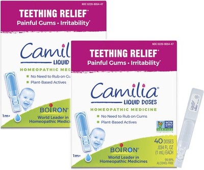 Boiron Camilia Drops 40 Count (Pack of 2) Relief 40 