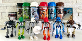 Bionicle Toa Nuva Set of 6: 8566 - 8572 w/Canisters, Comic Books & Manuals