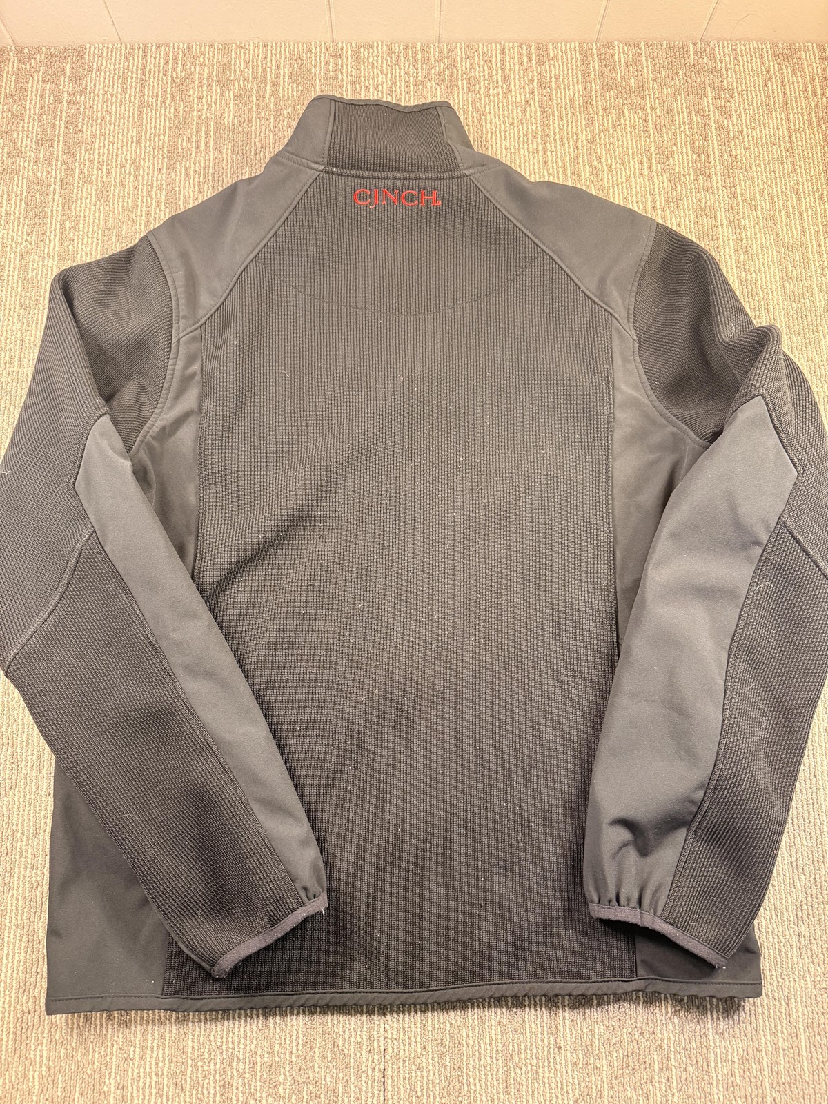 Cinch Jacket Mens Medium Black Softshell Full Zip… - image 8