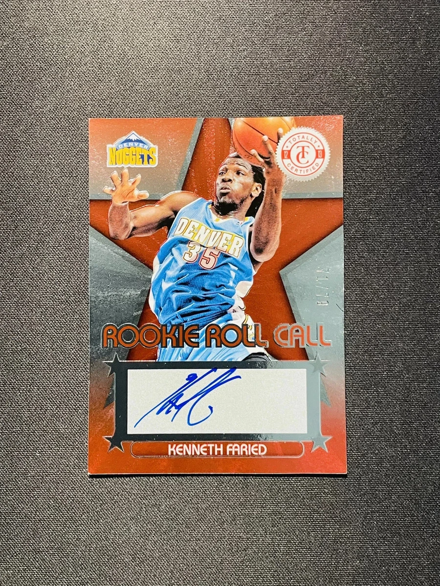 🦧THE MANIMAL🦍🚶 2012-13 Totally Certified RC Roll Call Auto Kenneth Faried /79
