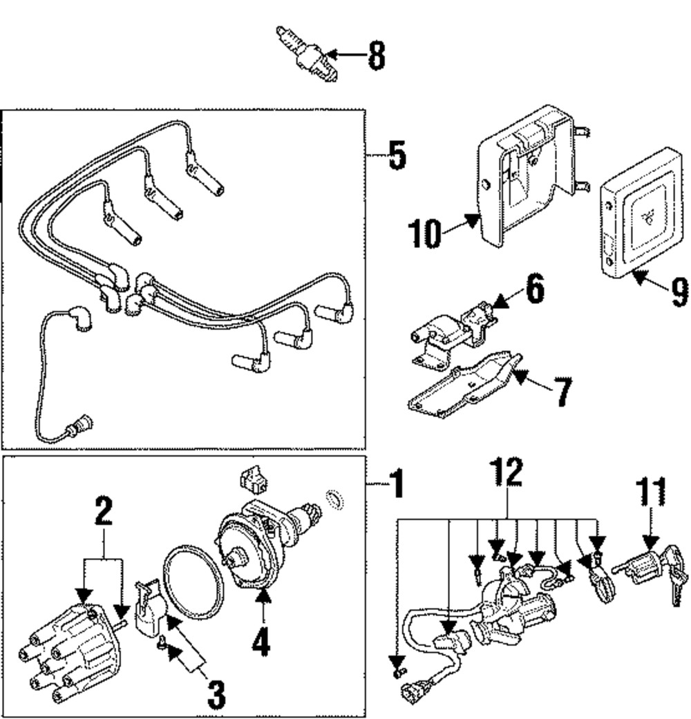 Genuine Mitsubishi Spark Plug MS851237
