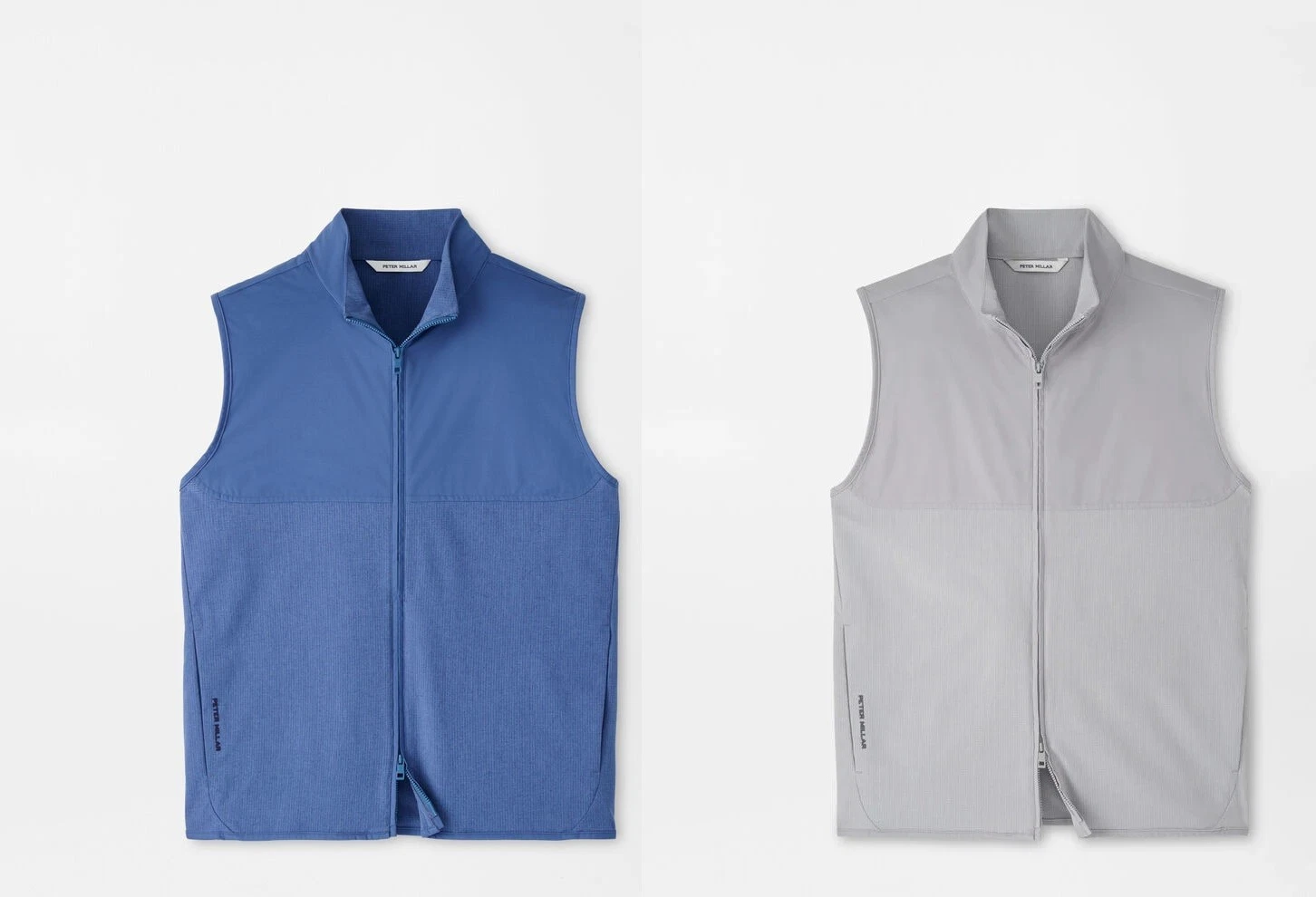 NEW MENS PETER MILLAR GOLF FLOW FULL ZIP VEST JACKET, MEDIUM, PICK COLOR