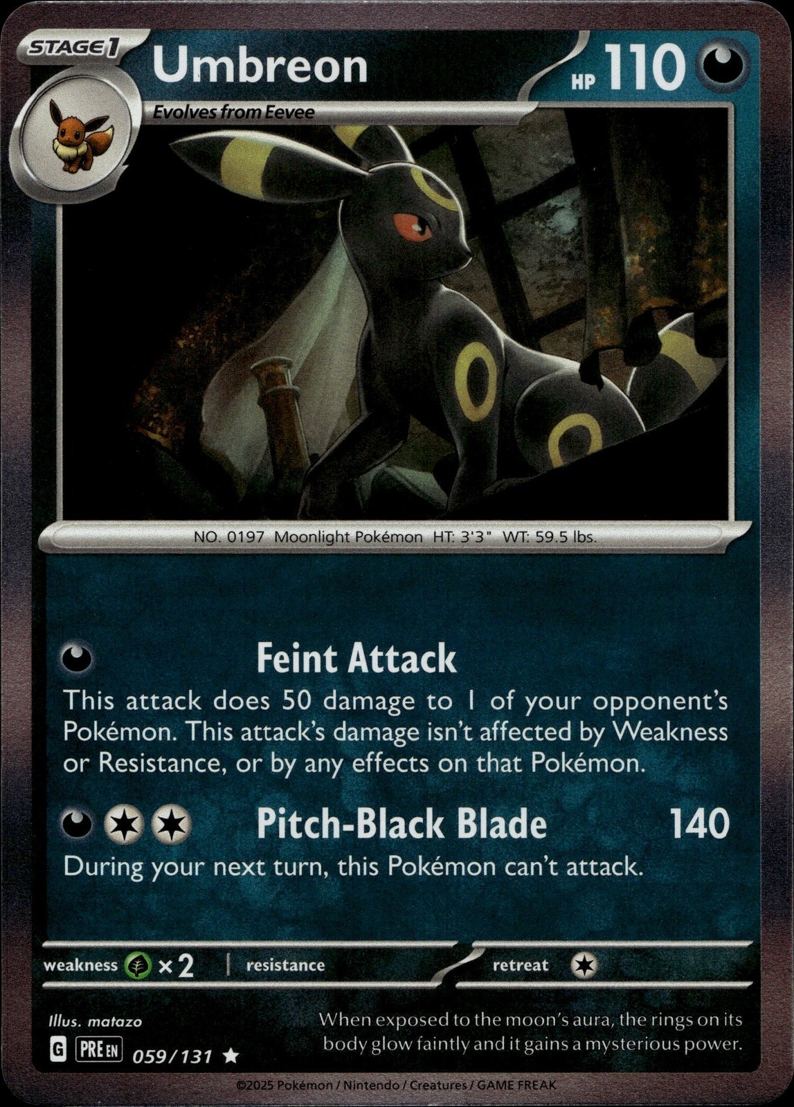 Umbreon Rare SV: Prismatic Evolutions 059/131 LP