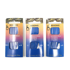 Pony Beading Needles Pack of 6 Multiple Sizes Jewellery Making Thread Beads