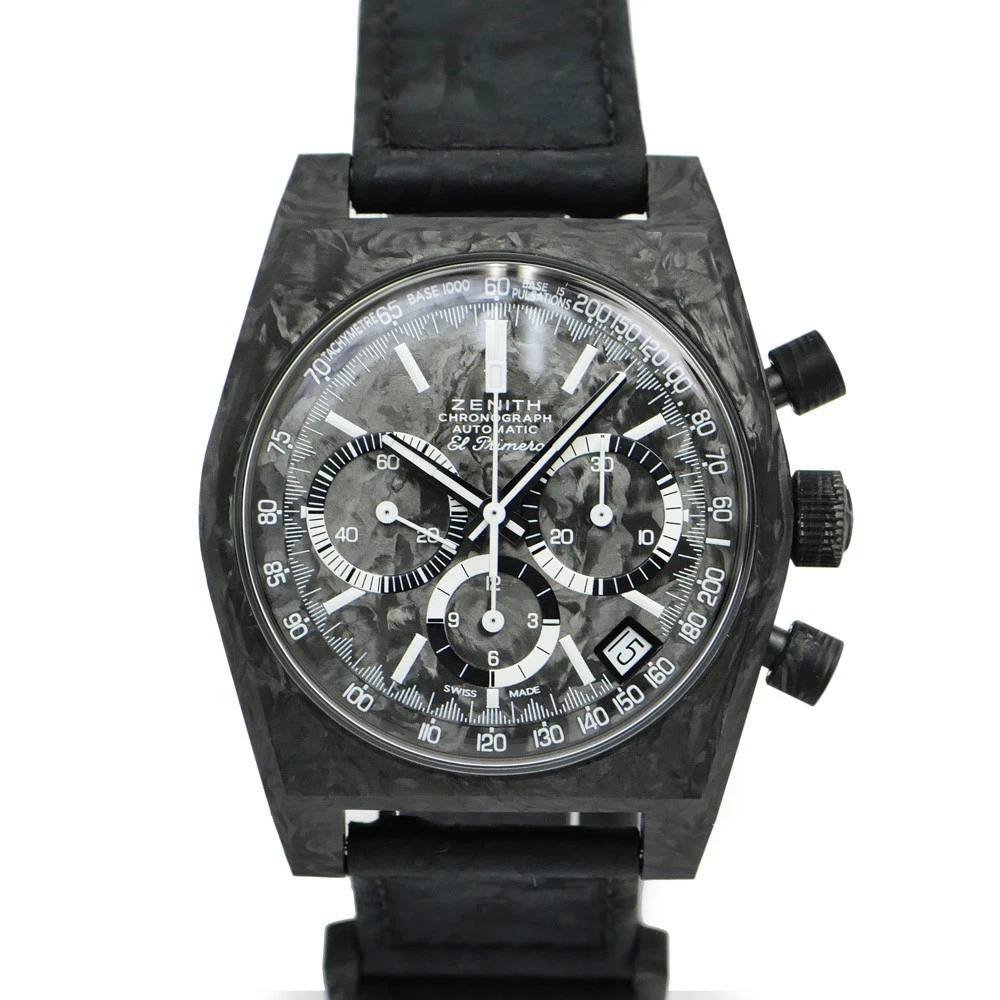 Zenith — Zenith Wristwatch 710.A3818.400-2/21.R100 37mm Carbon / Nylon Watch #UW132
