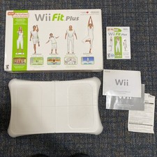 Nintendo Wii Fit Plus Balance Board Complete in Box w/ Game Disc & Case