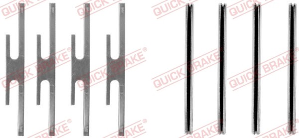 ZubehöRsatz Scheibenbremsbelag Quick Brake 109-1012 FüR Opel Omega Rekord Ascona-image