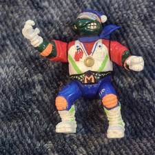 Vintage Playmates TMNT 1992 Hot Doggin Mike Action Figure Loose 