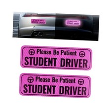 2PCS Student Driver Magnet for Car,Bright and High Reflective Student Driver