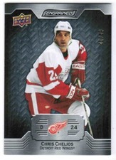 23/24 2023 UPPER DECK ENGRAINED CHRIS CHELIOS #68 BASE EBONY PARALLEL /49 WINGS