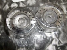 NEW - Speed Knobs (2) For Guitar - CLEAR