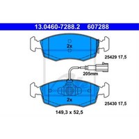 ATE BremsbeläGe 13.0460-7288.2 BremsklöTze FüR Fiat Punto 199_