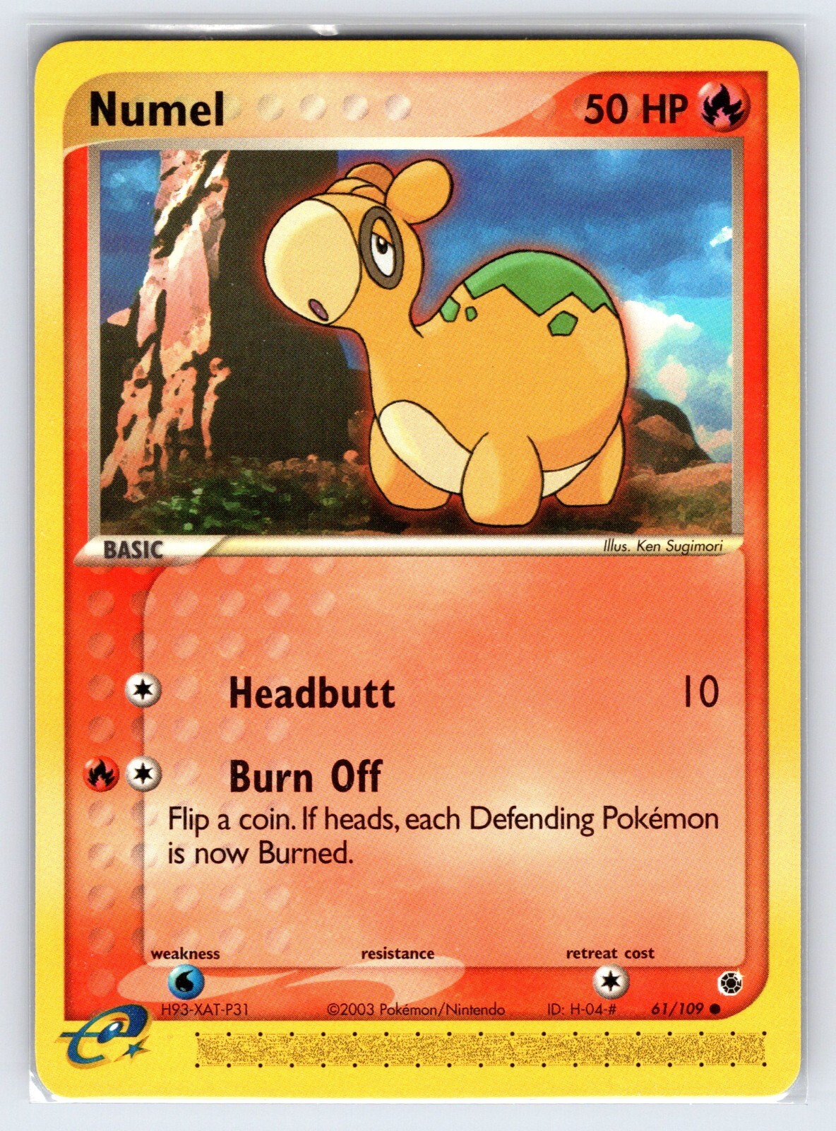 Numel 61/109 2003 EX Ruby & Sapphire Pokemon Card e-Reader Common - Nm