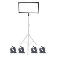 ProX X-LSB26 Mobile DJ Lighting Stand Bracket  4 Universal O-Clamps Package