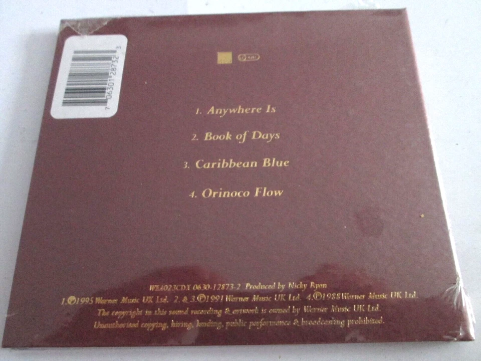 Enya - Anywhere Is [UK 4 Track CD Single Digipak 1995] NEW AND SEALED - Image 2 of 2