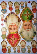 Glanzbilder Weihnachten Weihnachtsmann EF 7410 Oblate Posiebilder Deko 443