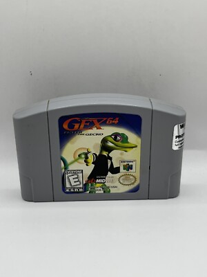Gex 64: Enter the Gecko (Nintendo 64, 1998) Authentic Tested Cartridge Only