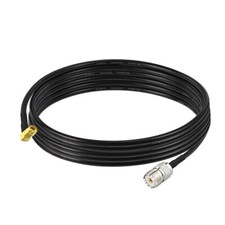 UHF SO-239 female to SMA male plug Right angle RF adapter pigtail cable RG58 1M