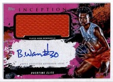 2021-22 Pink Bryson Warren #IAPC-BW2 Jersey Auto 43/99 Overtime Elite