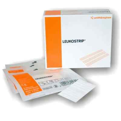 LEUKOSTRIP 1 x 8 Stück  sterile Wundnahtstreifen 38 x 4 mm Wundverschluss Praxis