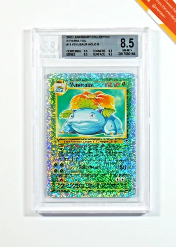 Pokemon BGS 8.5 Venusaur #18 Reverse Foil Legendary Collection 2002 English