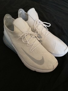 air max 270 flyknit triple white