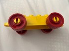 LEGO Duplo 11248 Yellow Car Base 2 x 6 w/ Open Hitch End & Red Wheels — photo 4