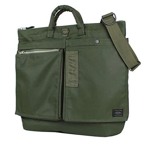 Porter FLYING ACE 2WAY HELMET BAG 863-196 Olive Drab NEW Made In Japan