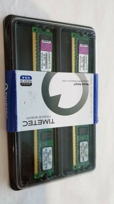 Kingston valueram memory 2gb (2x 1gb) dimm 240pin ddr2 400mhz / pc2-3200 - cl3 1.8v memory sans tampon (740617078473)