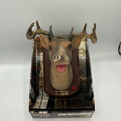 2009 Gemmy Buck The Animated Trophy Wall Mounted Singing Talking Deer Very Rare