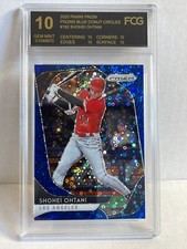 2020 PANINI Prizm Blue Donut Circles /199 Shohei Ohtani  Angels GRADED FCG 10