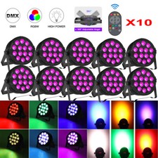 UKING 140W Par Light DMX RGBW 4 IN 1 Strobe Stage Lighting Disco Party Lights