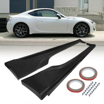 For 2013-2021 Scion FRS Subaru BRZ GT86 FT86 GR Style Black Side Skirts Body kit