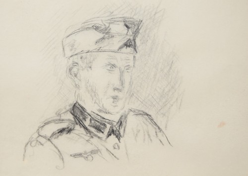 G. Köllner / 8 Zeichnungen (5 Blatt) 1940 Soldaten Arbeiter Krieg Frankreich - Picture 3 of 24